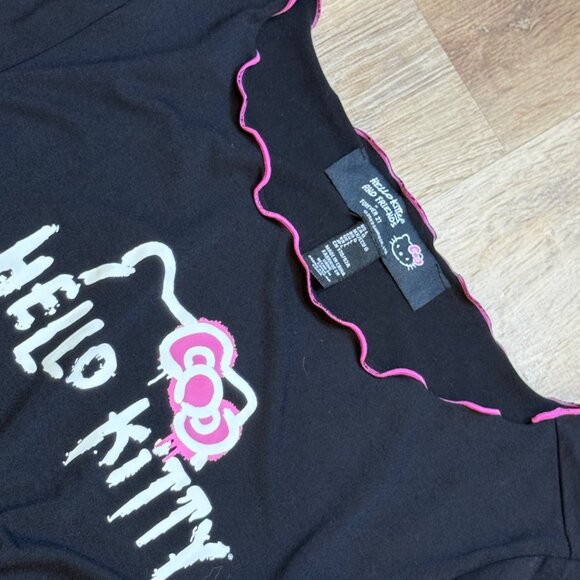Hello Kitty‎ & Friends X Forever 21 Black Long Sleeve Top Size L - Picture 2 of 7
